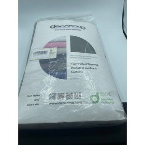 Deconovo Blackout Grommet Curtains Pair for Sliding Glass Door, 95 Inch Long, Pa